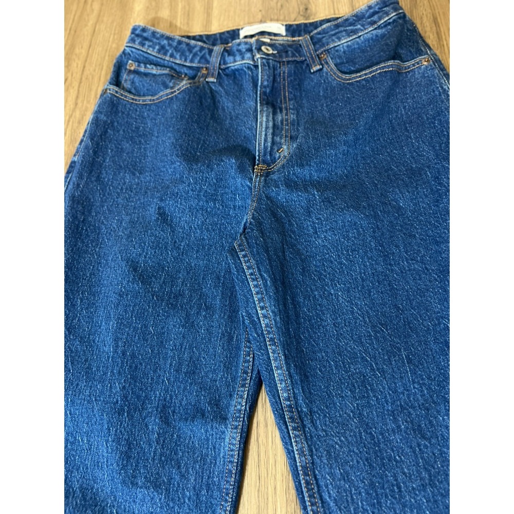 Abercrombie & Fitch 90s Relaxed Jeans High Rise Straight Leg 30 Long Curve Love - Picture 2 of 9